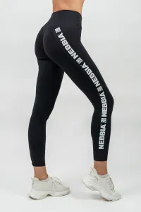 Nebbia High Waisted Side Stripe Leggings Iconic Black M Pantaloni fitness