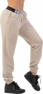 Nebbia Iconic Mid-Waist Sweatpants Cream L Pantaloni fitness