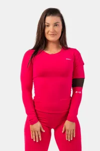 Nebbia Long Sleeve Smart Pocket Sporty Top Pink S Maglietta fitness