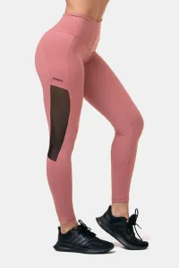 Nebbia High-Waist Mesh Old Rose S Pantaloni fitness