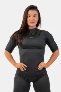 Nebbia Python SnakeSkin Mid Sleeve T-Shirt Black M Maglietta fitness