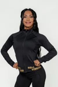 Nebbia Zip-Up Jacket INTENSE Warm-Up Black/Gold M Felpa da fitness