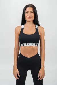 Nebbia Medium-Support Criss Cross Sports Bra Iconic Black M Intimo e Fitness
