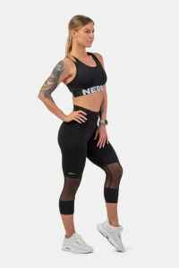 Nebbia Medium Impact Cross Back Sports Bra Black M Intimo e Fitness