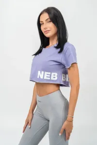 Nebbia Oversized Crop Top Powerhouse Light Purple M Maglietta fitness