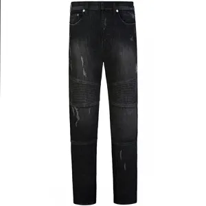 Neil Barrett Men's Regular Rise Black Jeans Black - BLACK 34 32
