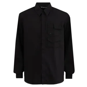 Neil Barrett Mens Military Pocket Shirt Black - M BLACK
