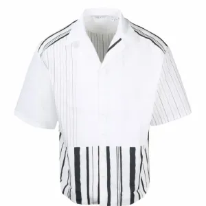 Neil Barrett Men's Open Collar Shirt White - WHITE L
