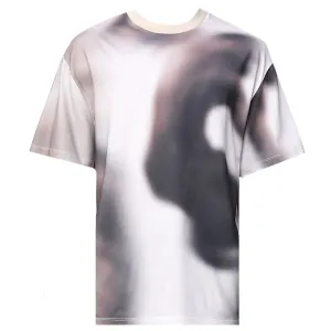 Neil Barrett Mens Blurred Dancers Print T-shirt Beige - L BEIGE