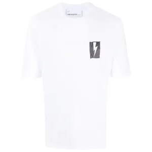 Neil Barrett Mens Flag Bolt T-shirt White - L WHITE