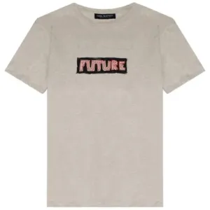 Neil Barrett Men's Future Print T-shirt Cream - CREAM EXTRA LARGE