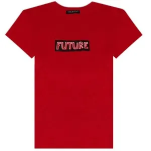 Neil Barrett Men's Future Print T-shirt Red - RED M