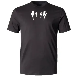 Neil Barrett Mens Mirrored Bolt T-shirt Black - XL BLACK