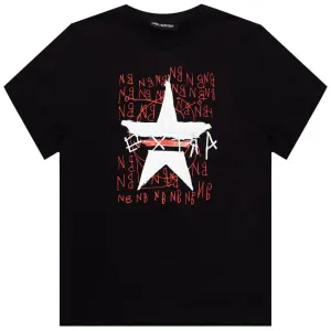 Neil Barrett Men's Star Painted T-Shirt Black - BLACK S