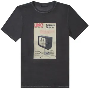 Neil Barrett Men's 'UMC' Graphic Print T-Shirt Grey - GREY S