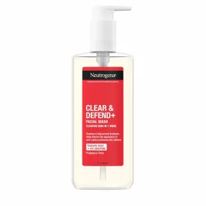 Neutrogena Gel detergente contro l’acne Clear & Defend+ (Facial Wash) 200 ml