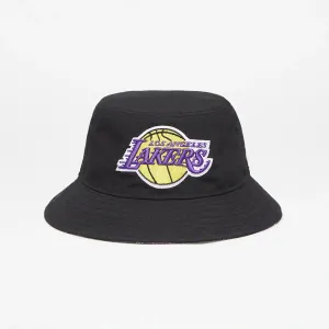 New Era Los Angeles Lakers Print Infill Bucket Hat Black #1647057