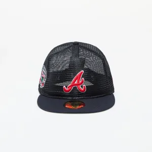 New Era Atlanta Braves MLB Mesh Patch 59FIFTY Fitted Cap Navy #3103735