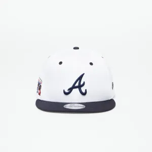New Era Atlanta Braves White Crown Patch 9Fifty Snapback Cap Optic White/ Navy #2344007