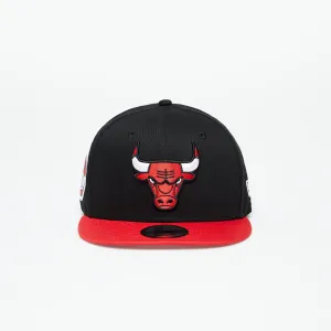 New Era Chicago Bulls Team Side Patch 9Fifty Snapback Cap Black/ Front Door Red #2343992