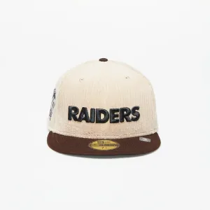 New Era Las Vegas Raiders 59FIFTY Fall Cord Fitted Cap Brown #2961283