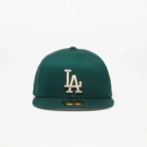 New Era Los Angeles Dodgers League Essential 59FIFTY Fitted Cap Dark Green/ Stone #2819698