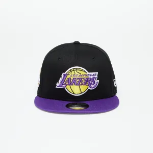 New Era Los Angeles Lakers Contrast Side Patch 9Fifty Snapback Cap Black/ True Purple #2344020