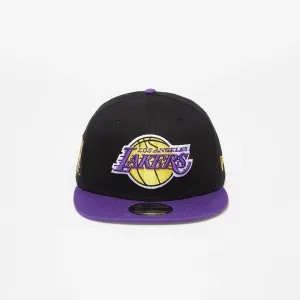 New Era Los Angeles Lakers Team Patch 9FIFTY Snapback Cap Black #1618737