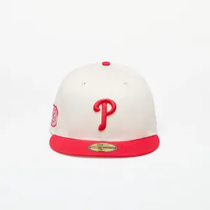 New Era Philadelphia Phillies 59FIFTY Fitted Cap Ivory/ Front Door Red #3103744