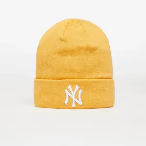New Era New York Yankees League Essential Beanie Hat Dark Yellow