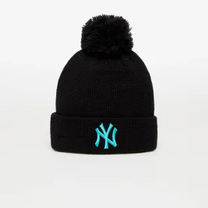 New York Yankees MLB Team Pop Bobble Beanie Black UNI Cappello invernale