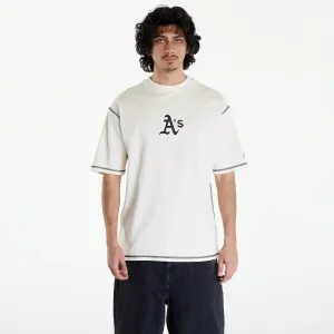 New Era Oakland Athletics MLB World Series Oversized T-Shirt UNISEX Off White/ Dark Green #3090970