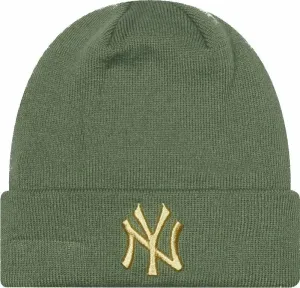New York Yankees MLB Women's Metallic Logo Beanie Green UNI Cappello invernale