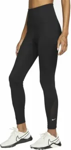 Nike Dri-Fit One Womens High-Waisted 7/8 Leggings Black/White XS Pantaloni fitness