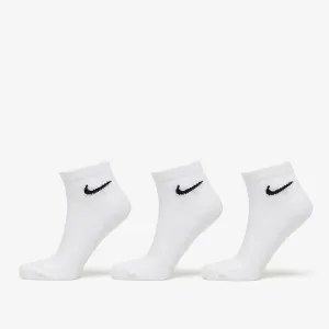 Nike Everyday Cush Ankle Socks 3-Pack White/ Black #2322001