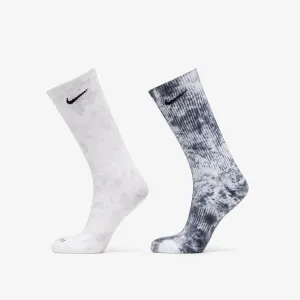 Nike Everyday Plus Cushioned Tie-Dye Crew Socks 2-Pack Multi-Color #2634640