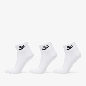 Nike Sportswear Everyday Essential Ankle Socks 3-Pack White/ Black #238423