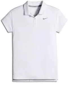 Nike Dry Polo Golf Donna Senza Maniche White/Flat Silver L