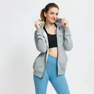 Nike NSW Essential Fleece Full-Zip Hoodie Dk Grey Heather/ White #776798