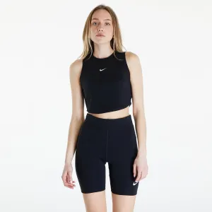 Nike Sportswear Essentials Women's Ribbed Cropped Tank Black/ Sail #3136683