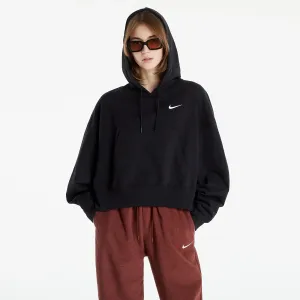Nike NSW Jersey Oversized Pullover Hoodie Black/ White #219084