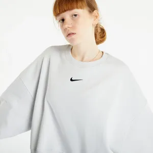 Nike Sportswear Phoenix Fleece Women's Oversized Crewneck Sweatshirt Photon Dust/ Black #1703895
