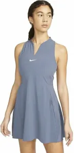 Nike Dri-Fit Advantage Womens Tennis Dress Blue/White M Abito da tennis