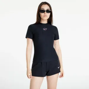 Nike NSW Icon Clash Women's Short-Sleeve Top Black/ White #229073