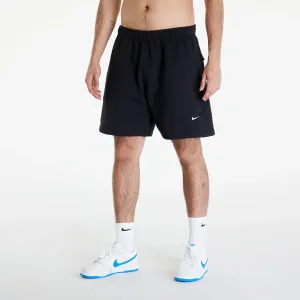 Nike Solo Swoosh Men's Brushed-Back Fleece Shorts Black/ White #3132933