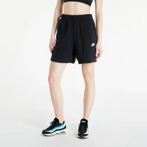 Nike Sportswear French Terry Fleece High-Rise Shorts Black #224342