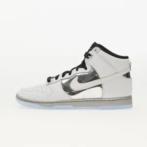 Nike W Dunk High SE White/ White - Mettalic Silver #2384394