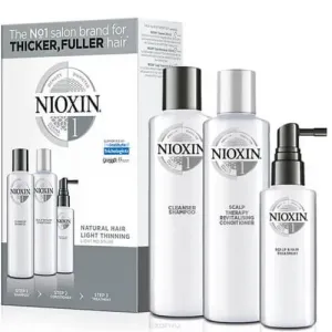 Nioxin Set regalo per la cura dei capelli per capelli naturali fini e leggermente diradati System 1