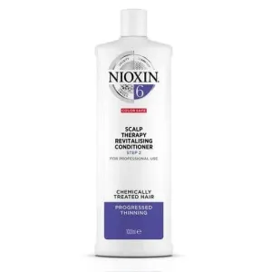 Nioxin Rivitalizzante di cuoio capelluto per capelli diradati normali e spessi, naturali e colorati System 6 (Conditioner System 6) 1000 ml
