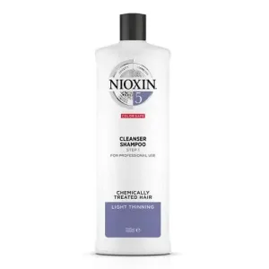 Nioxin Shampoo detergente per capelli da normali a forti naturali e colorati leggermente diradati System 5 (Shampoo Cleanser System 5) 1000 ml